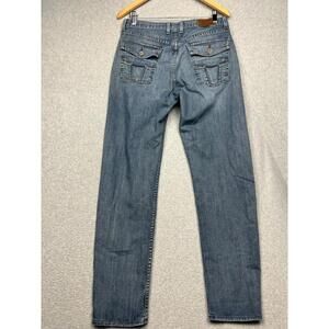 Y2K 90s Lucky Brand Dungarees Zen Straight Leg Jeans Womens Sz 32 Flap Pocket